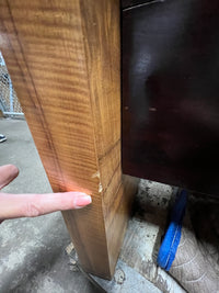 Vladimir Kagan Curved Executive Desk with Exotic Wood Top and Waterfall Sides