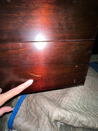 Vladimir Kagan Curved Executive Desk with Exotic Wood Top and Waterfall Sides