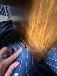 Vladimir Kagan Curved Executive Desk with Exotic Wood Top and Waterfall Sides