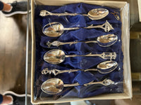 Demitasse Spoons, Asian tropical motif