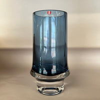 Finnish Blue Glass Vase by Tapio Wirkkala for Iittala