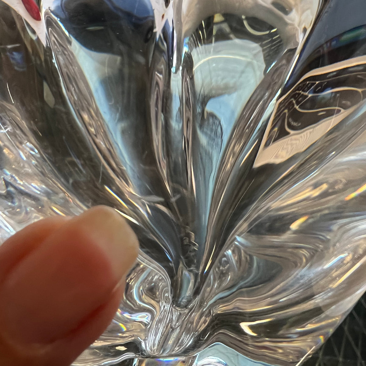 Orrefor vase - 1960's Midcentury Crystal