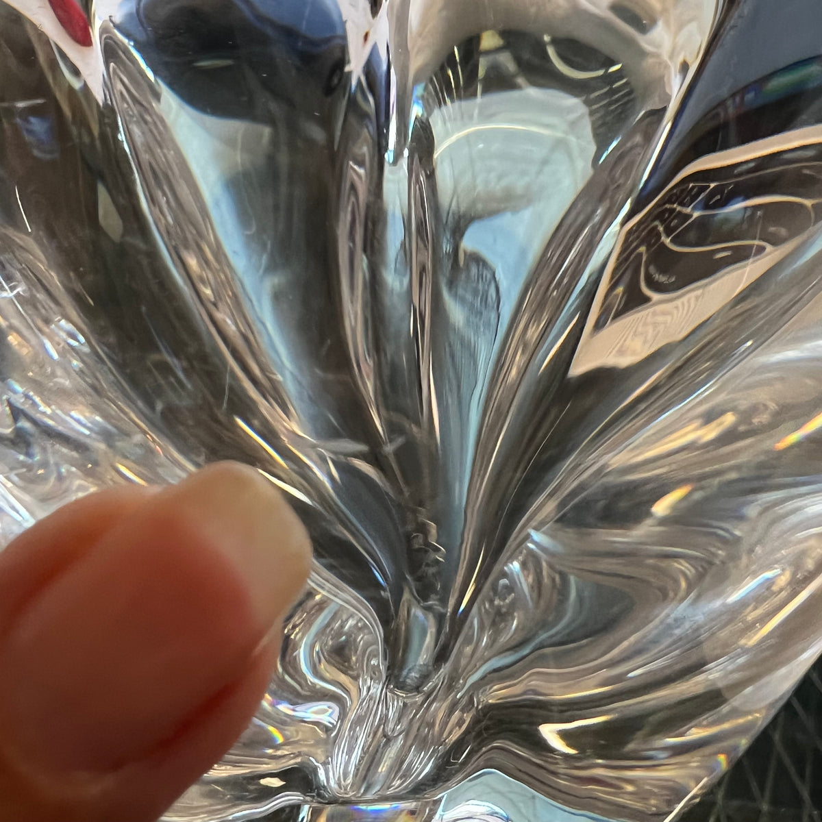 Orrefor vase - 1960's Midcentury Crystal