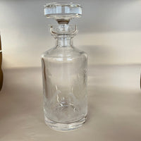 Vintage Queen's Lace Crystal Decanter with Lovely Etchings