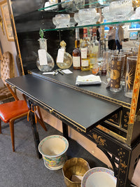 An Oriental George III Lacquer Bar Cabinet from Baker's Stately Homes Collection