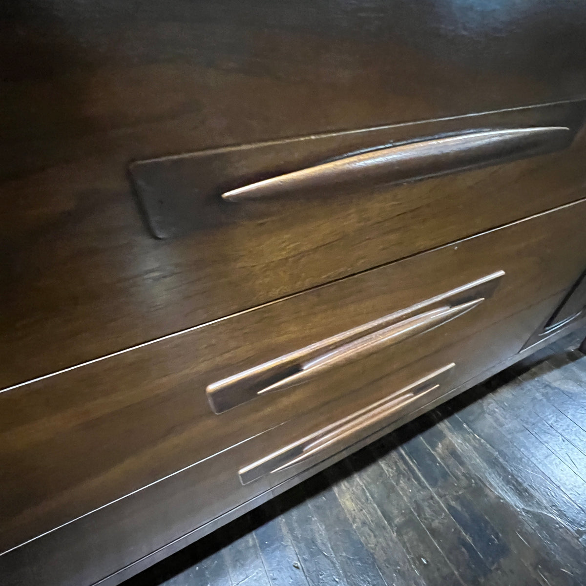 mid-century modern Broyhill Emphasis Buffet or credenza in walnut