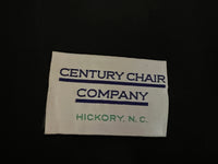 Pair of James Mont Style Mid-Century Lacquered Horseshoe Chairs by Century Furniture Description