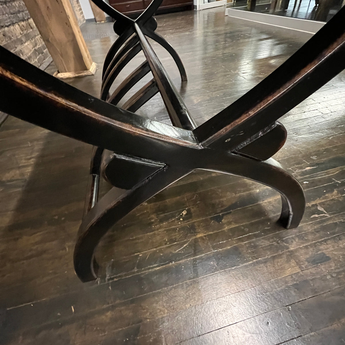 Chinese Colonial Style Desk with Rattan Top