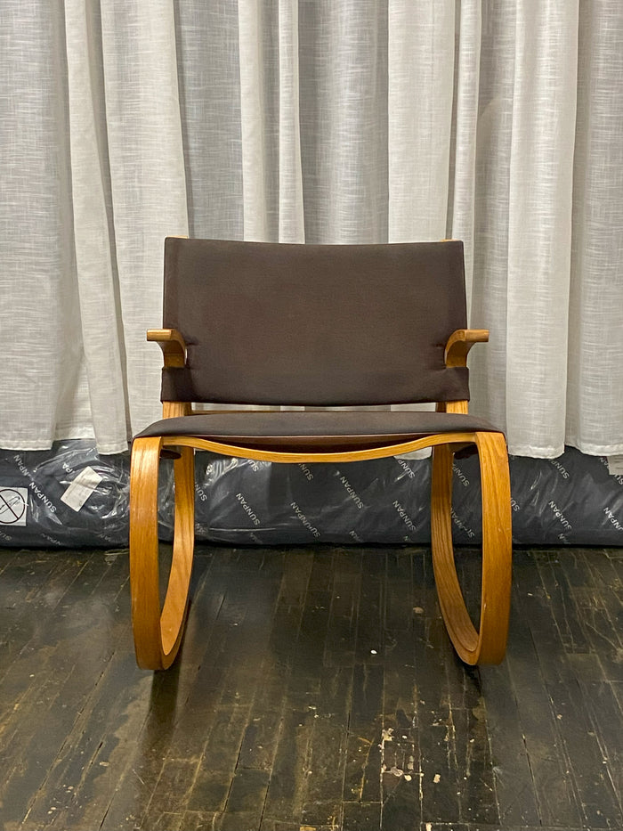 A Plycraft bentwood rocking chair, circa 1970