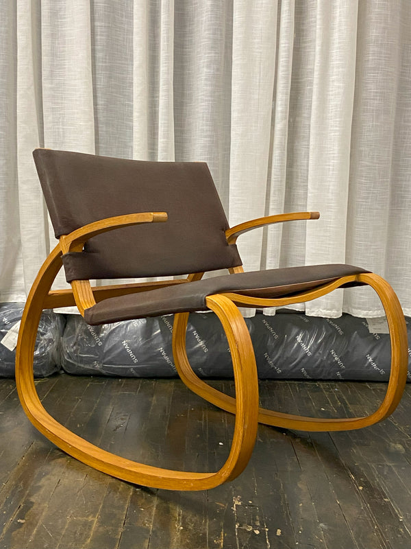 A Plycraft bentwood rocking chair, circa 1970