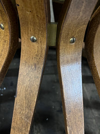 Lovely side table that resembles a design by Edward Wormley for Dunbar Furniture.  It's referred to as the wheat sheaf table.  Chicago, IL Studio Sonja Milan