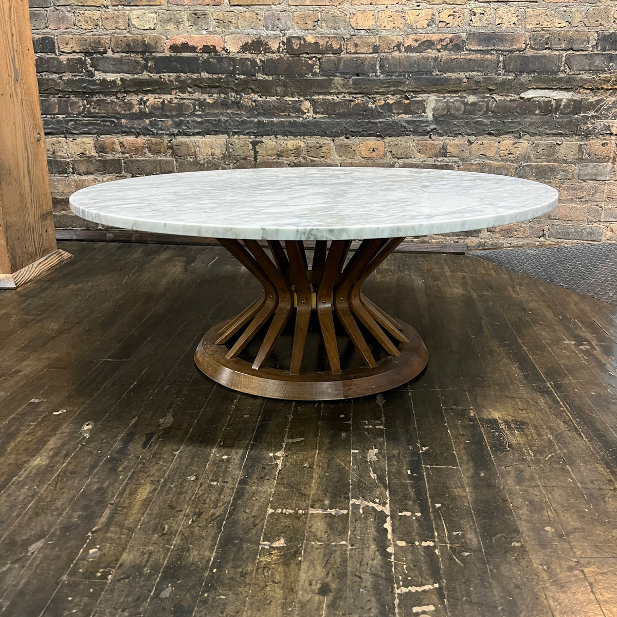 Lovely coffee table that resembles a design by Edward Wormley for Dunbar Furniture.  It's referred to as the wheat sheaf table.  Chicago, IL Studio Sonja Milan