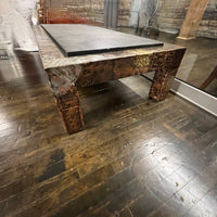 Paul Evans Patchwork Coffee Table with Slate Insert.