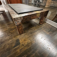 Paul Evans Patchwork Coffee Table with Slate Insert.