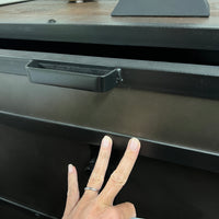 Extra Large Media Credenza with an Industrial Vibe - SOLD