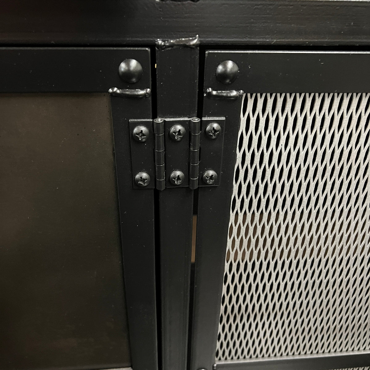 Extra Large Media Credenza with an Industrial Vibe - SOLD