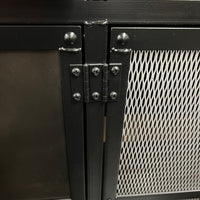 Extra Large Media Credenza with an Industrial Vibe - SOLD