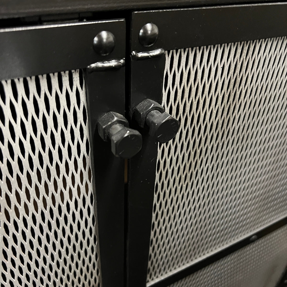 Extra Large Media Credenza with an Industrial Vibe - SOLD