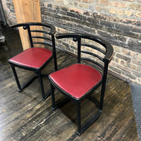 Pair of Josef Hoffman Fledermaus Chairs Style 728 by Thonet