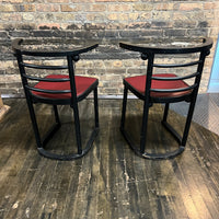 Pair of Josef Hoffman Fledermaus Chairs Style 728 by Thonet