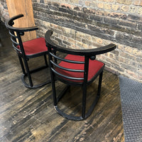 Pair of Josef Hoffman Fledermaus Chairs Style 728 by Thonet
