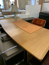 Stunning desk and credenza combo from Harvey Probber's "Inner Office" executive furniture line circa 1959. Custom order - teak. It has a graceful curve. Chicago