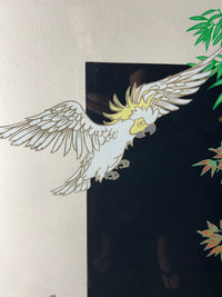 This is a lovely large limited edition framed lithograph by French artist, Philippe Henri Noyer in his signature surrealist/modernist style. It is titled "White Rolls Royce".  45/150 Studio Sonja Milan Chicago,  IL