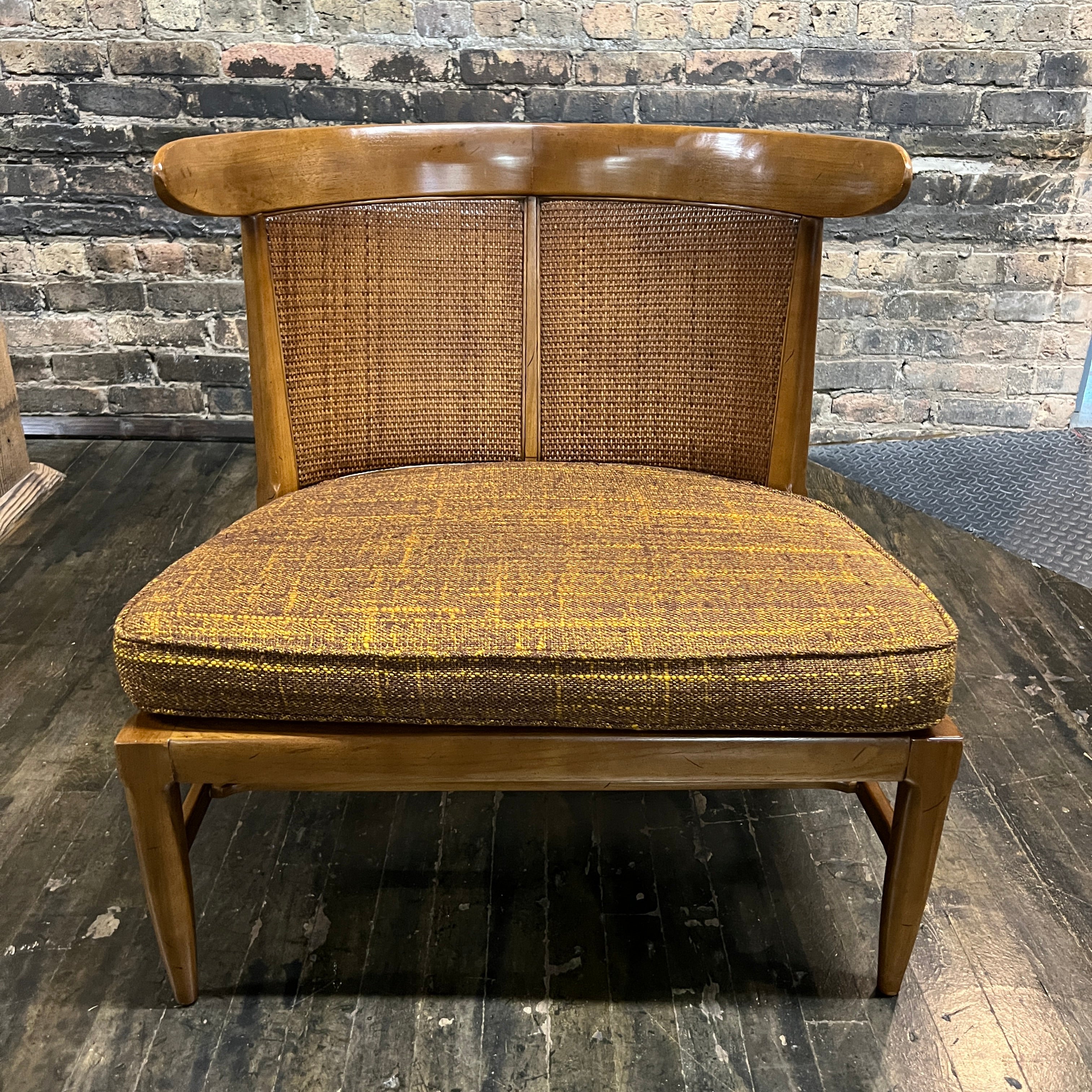 Tomlinson Caned Slipper Chair by John Lubberts and Lambert Mulder Studio Sonja Milan