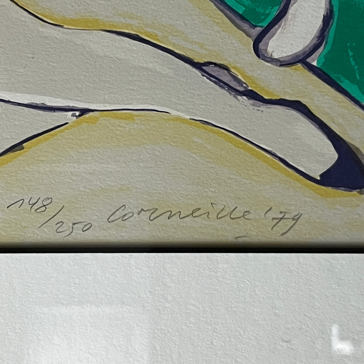 Framed Lithograph by Corneille titled "La Chambre En Luminance"