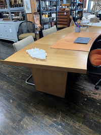 Stunning desk and credenza combo from Harvey Probber's "Inner Office" executive furniture line circa 1959. Custom order - teak. It has a graceful curve. Chicago