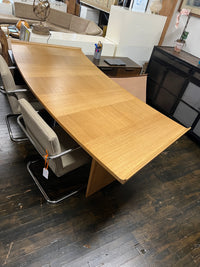 Stunning desk and credenza combo from Harvey Probber's "Inner Office" executive furniture line circa 1959. Custom order - teak. It has a graceful curve. Chicago
