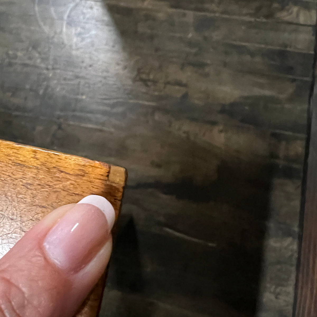 Lovely mid-century modern occasional table circa 1950.  Designed by Edward Wormley for Dunbar Furniture.  This walnut table has a lacquered wood base with leather trim near the feet.  The table is in vintage condition.  Studio Sonja Milan, Chicago, IL