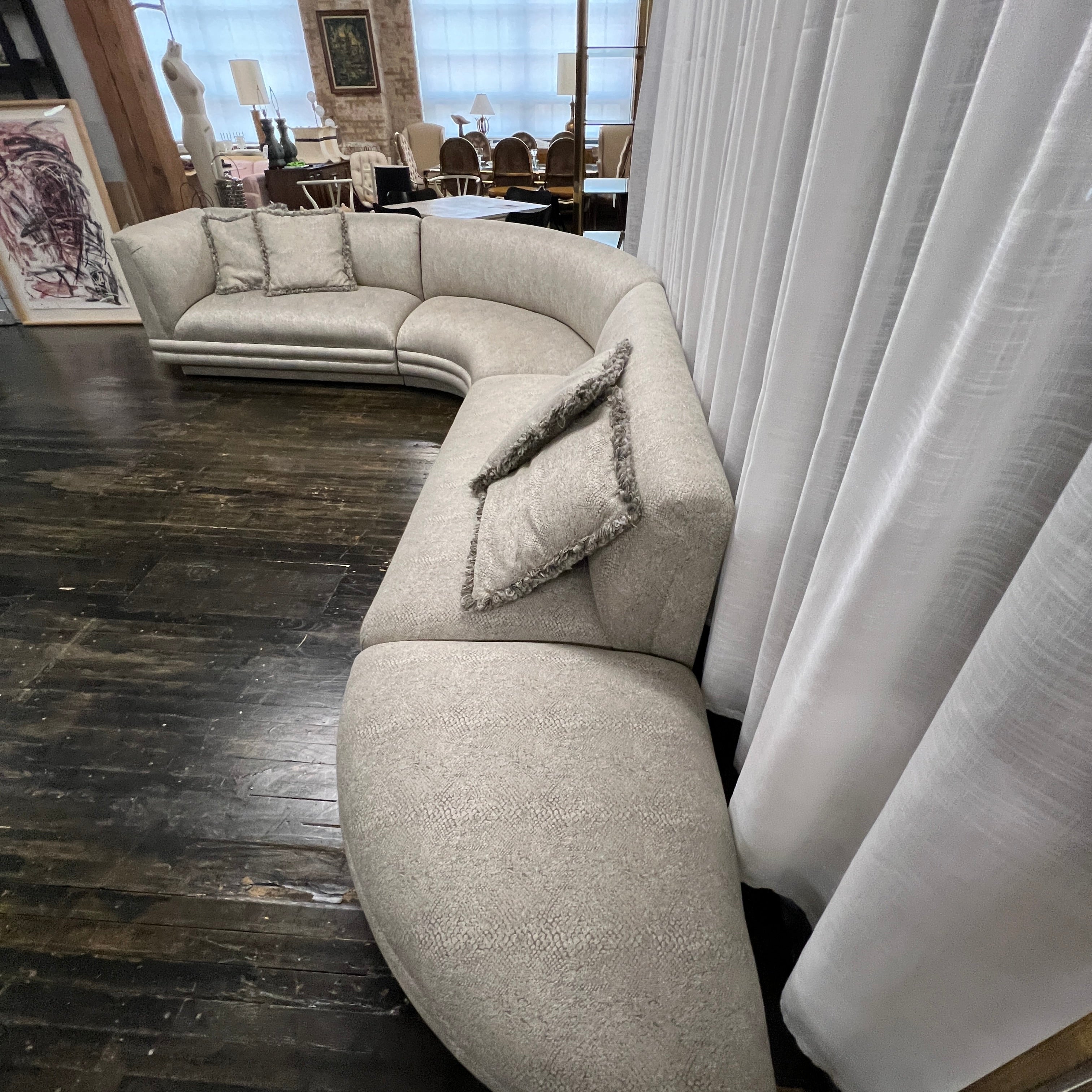 Mid-Century Curved Sectional attributed to Vladimir Kagan for