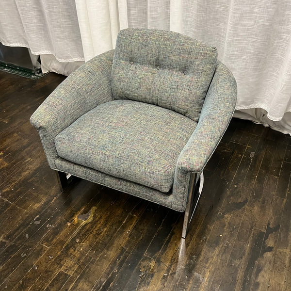 Mid-century Barrel Back Lounge Chair from Selig