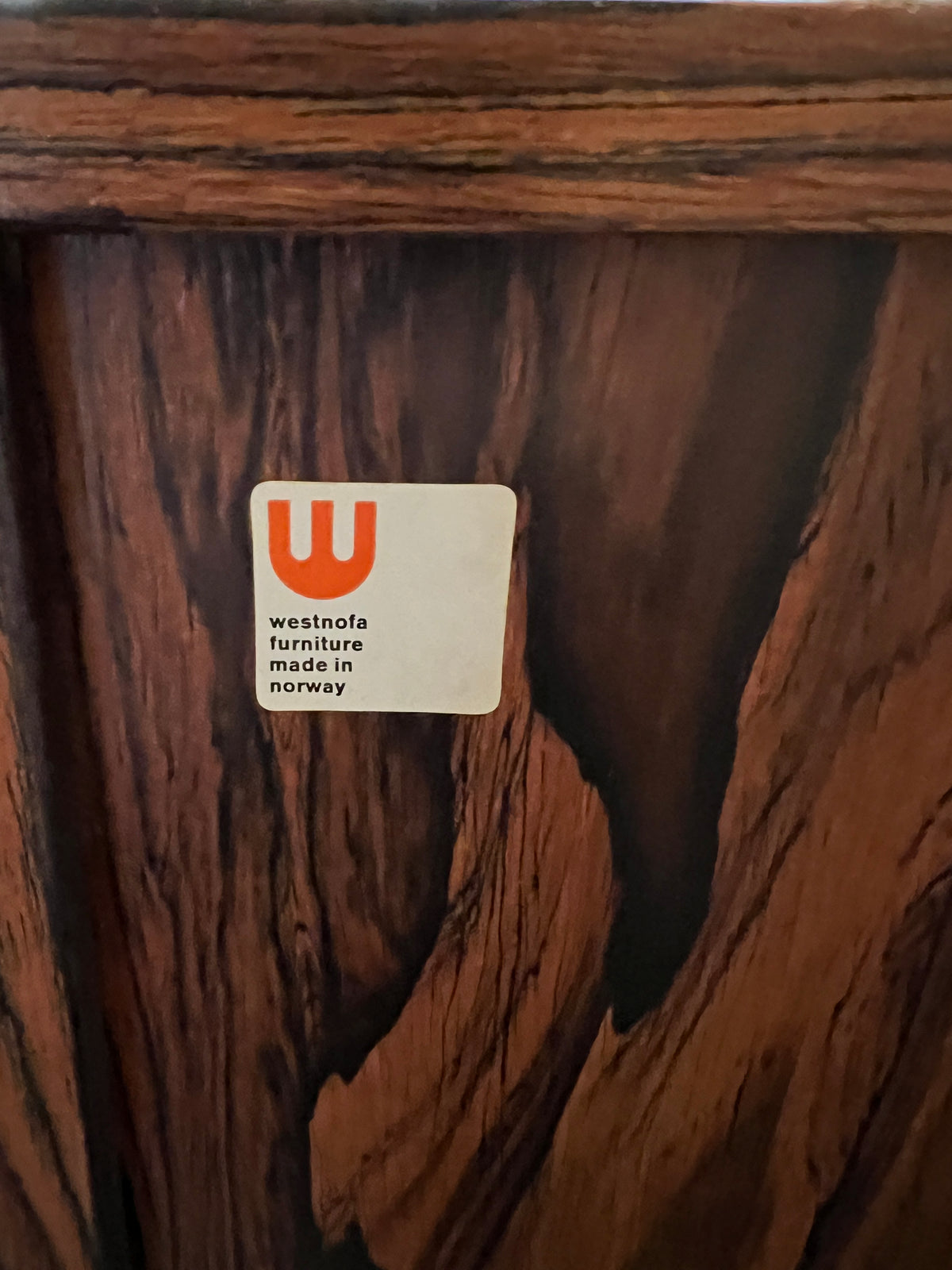 Westnofa Mid Century Modern Danish Rosewood Dresser