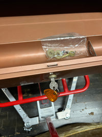 Awesome vintage Steelcase Tanker desk. This desk is an incredible shade of copper or bronze. Chicago, IL Studio Sonja Milan
