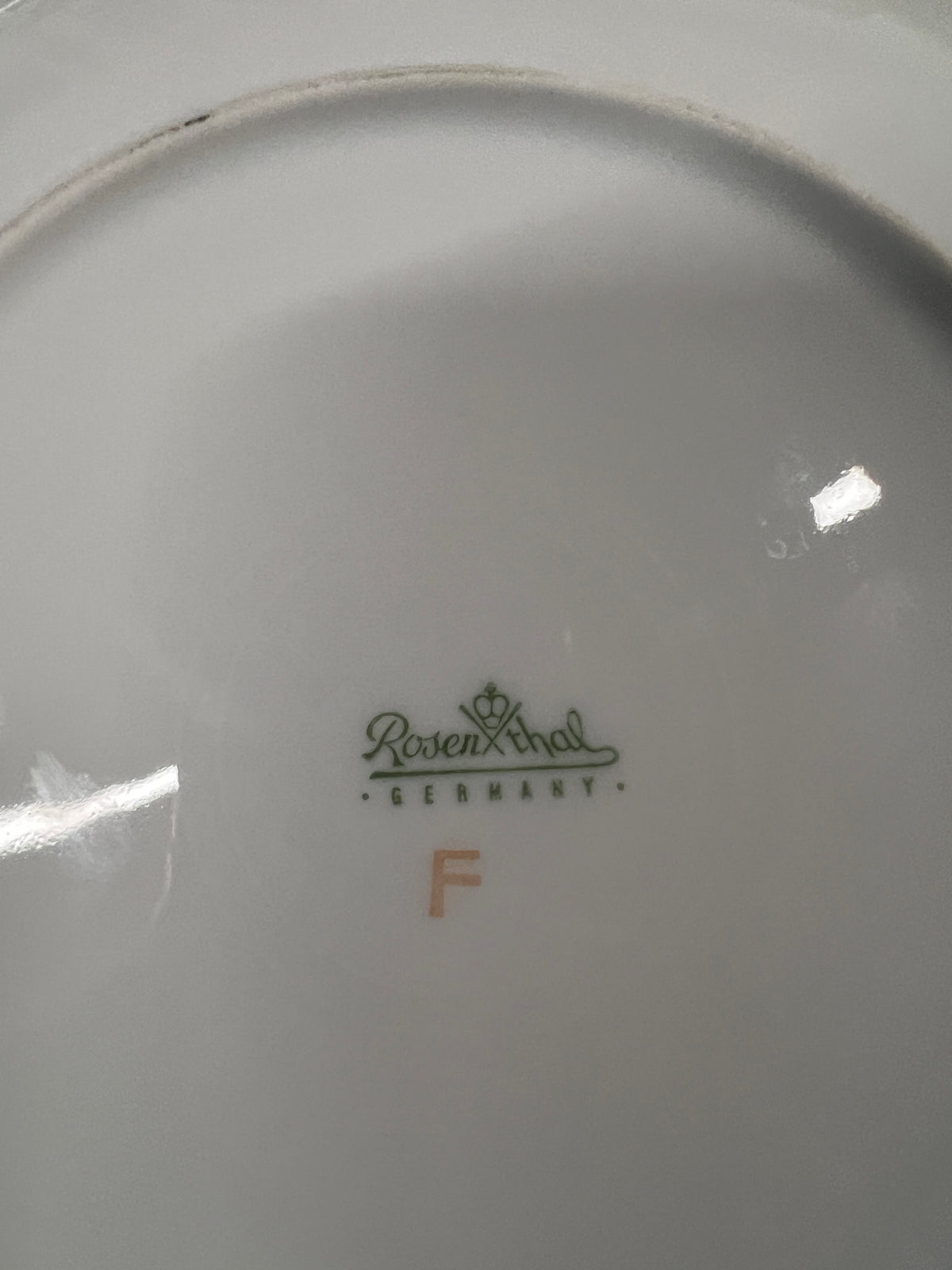 Rosenthal dessert service in Blutenspeil pattern; pink, yellow and blue flowers.