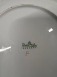 Rosenthal dessert service in Blutenspeil pattern; pink, yellow and blue flowers.