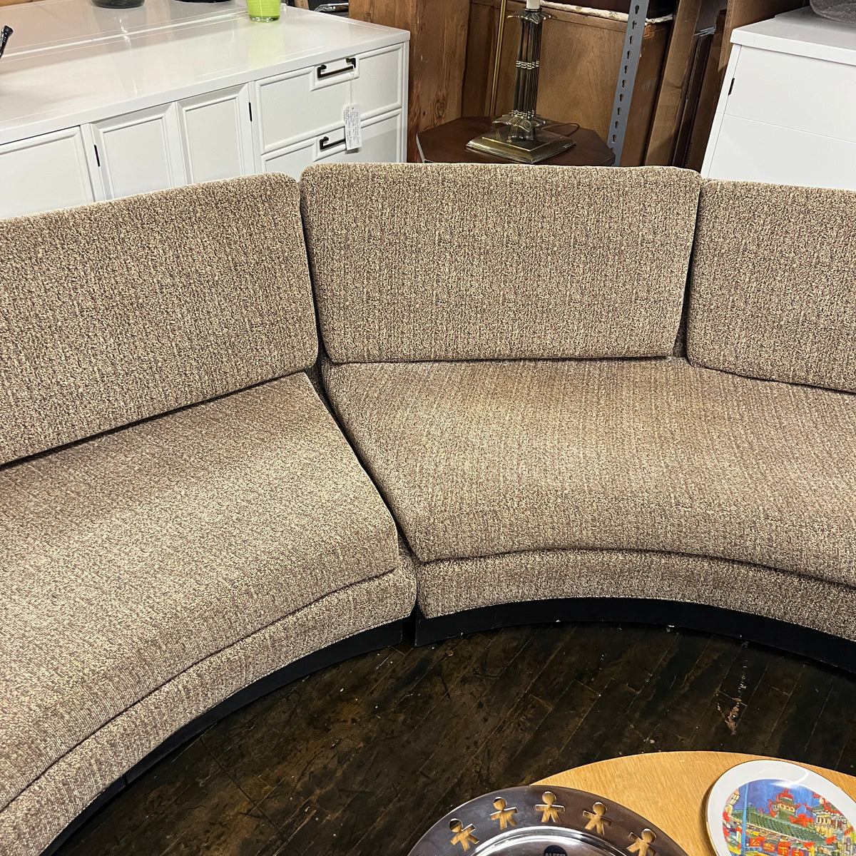Erwin Lambeth for John Stuart Mid-Century Semi-Circular Sofa circa 1960