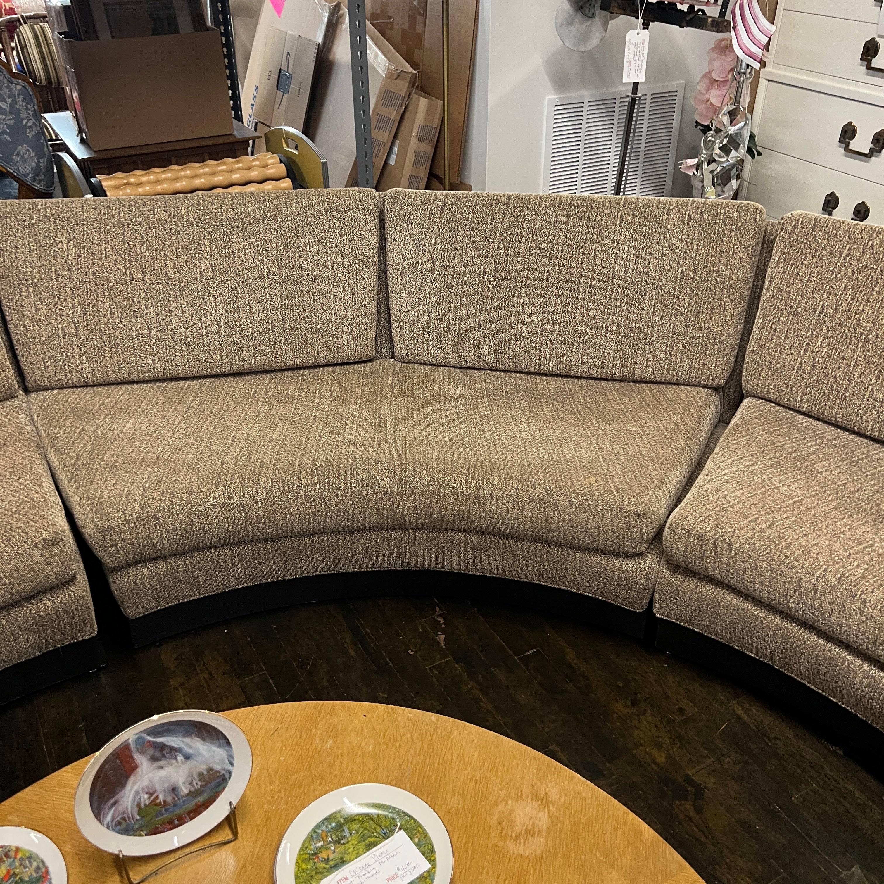 Erwin Lambeth for John Stuart Mid-Century Semi-Circular Sofa circa