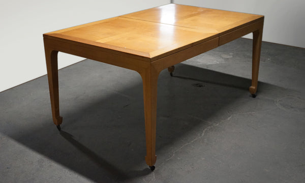 Michael Taylor for Baker Walnut Extension Dining Table Far East Collection