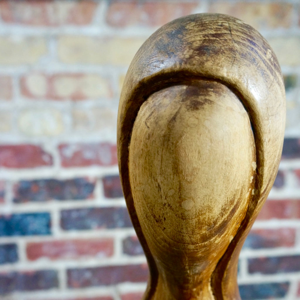 Tall Female Form Walnut Sculpture