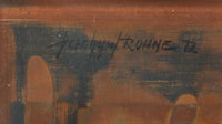 Berhard Rohne Gilt Coffee Table. Studio Sonja Milan, Chicago, IL , Signed 1972