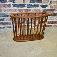 1960's Arthur Umanoff Spindled Teak Magazine Rack