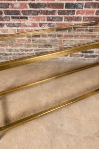 Brass and Glass Console Table