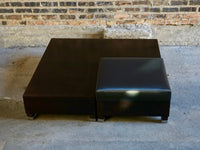 Coffee table with integrated ottoman chicago