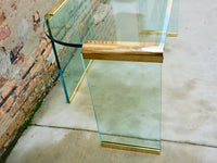 Mid Century Glass Brass Desk Chicago