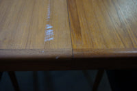 Mid Century Teak Danish Dining Table with 3 leaves