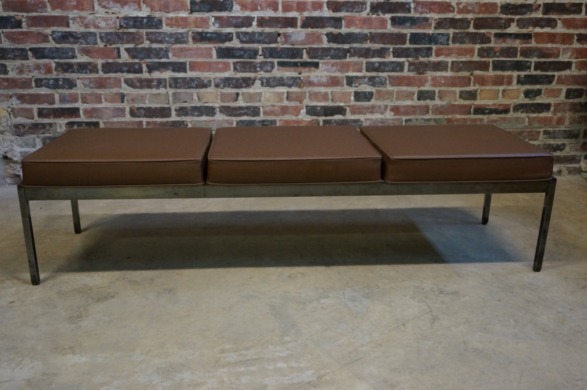 Mid Century Steelcase Bench