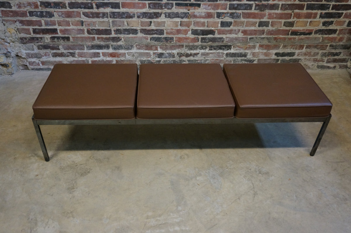 Mid Century Steelcase Bench
